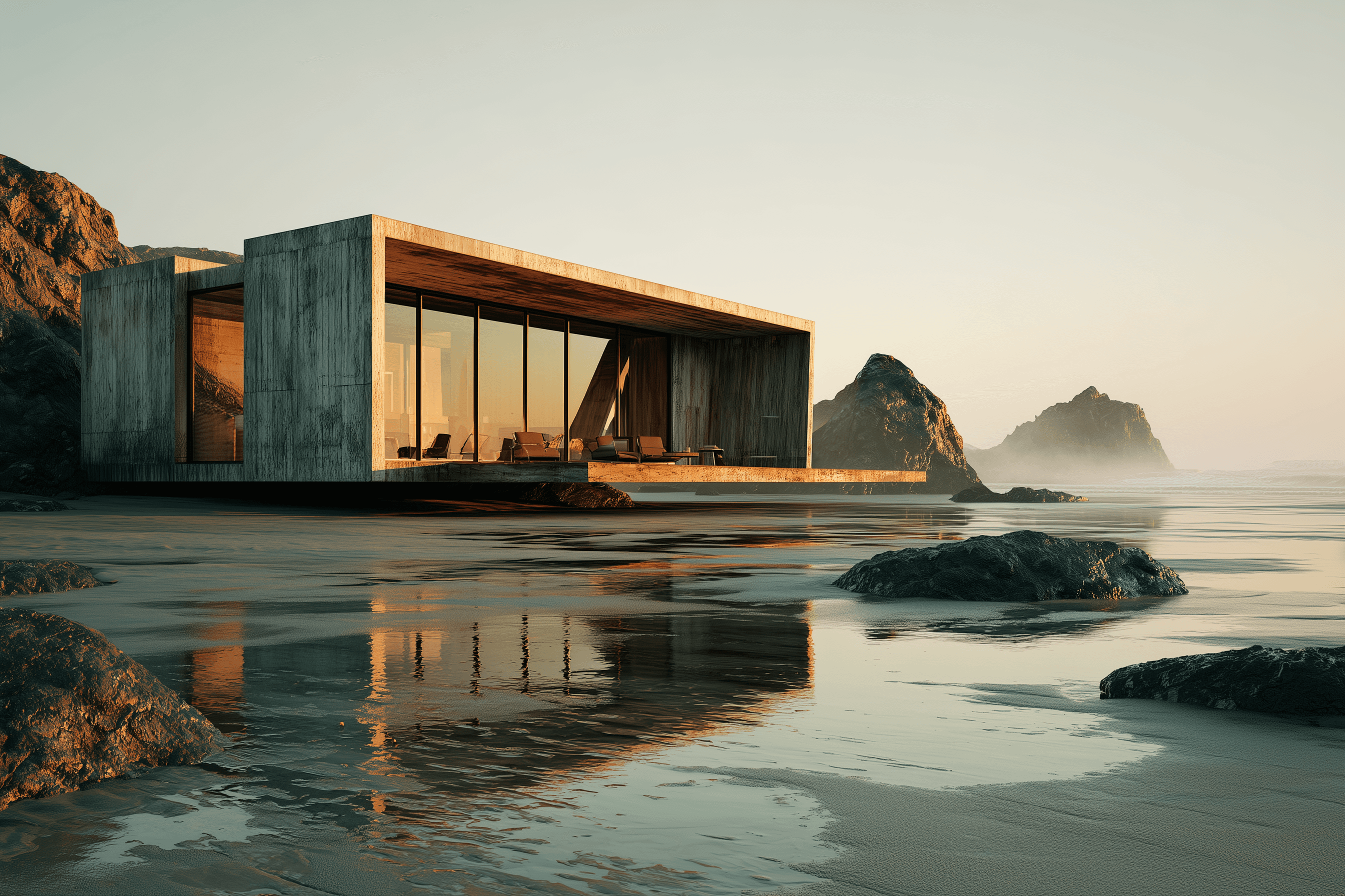 Glassline Retreat architectural concept